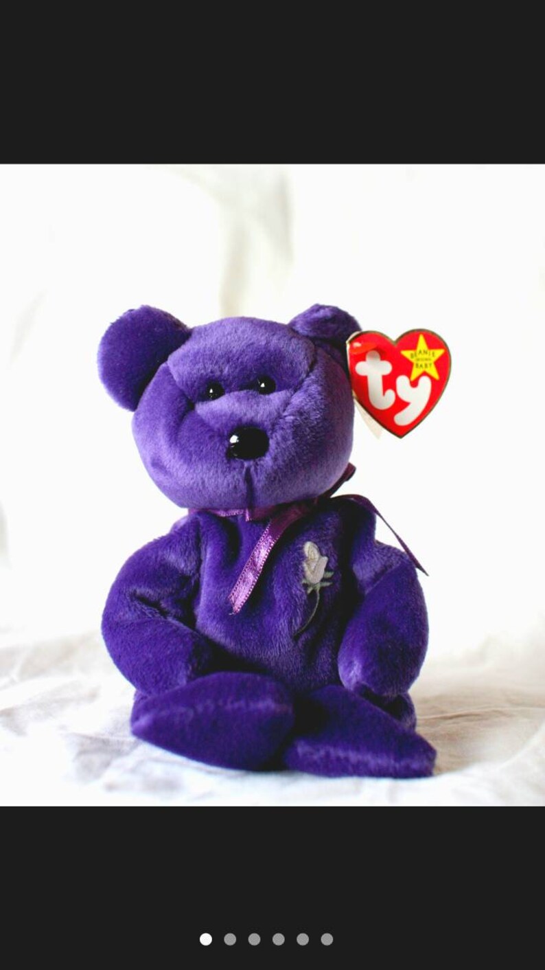 Princess Diana Beanie Baby Rare With Errors on Hang Tag Vintage
