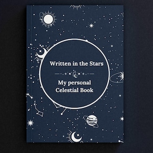 Personalized Celestial Hardcover Book | Astrology Book | Zodiac Book | Birth Chart Reading Book | Natal Chart Report | Celestial Book
