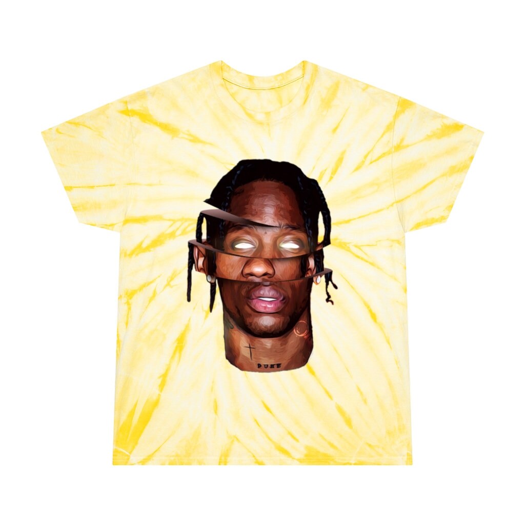 TRAVIS SCOTT Tie-dye T-shirt blue Light 