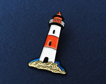 Lighthouse Enamel Pin - Sailor Lapel Pin - Lighthouse Pin Badge - Sea Pin - Lighthouse Gifts - Sailing Gift