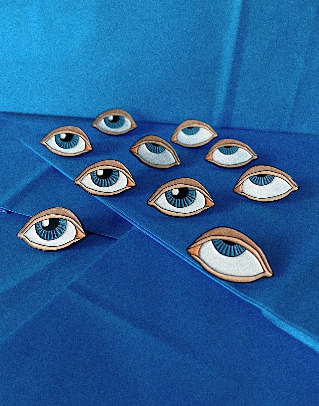 Rolling Eyes Enamel Pin Eyes Pin Set Funny Pin Cool Etsy