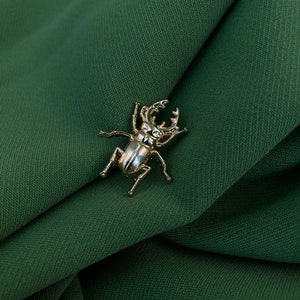 Enamel Pin - Insect Pin - Golden Bug Patch - Nature Lover Lapel Pin - Beetle Pin - Cute Bug Gift