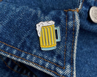 Beer Pin - Cheers Enamel Pin - Pub Accessories - Alcohol Patch - Cute Pin Badge