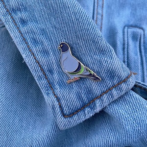 Pigeon Pin - Bird Lapel Pin - Enamel Pin - Bird Lovers pin -  Funny Enamel Pin - Cute Gift