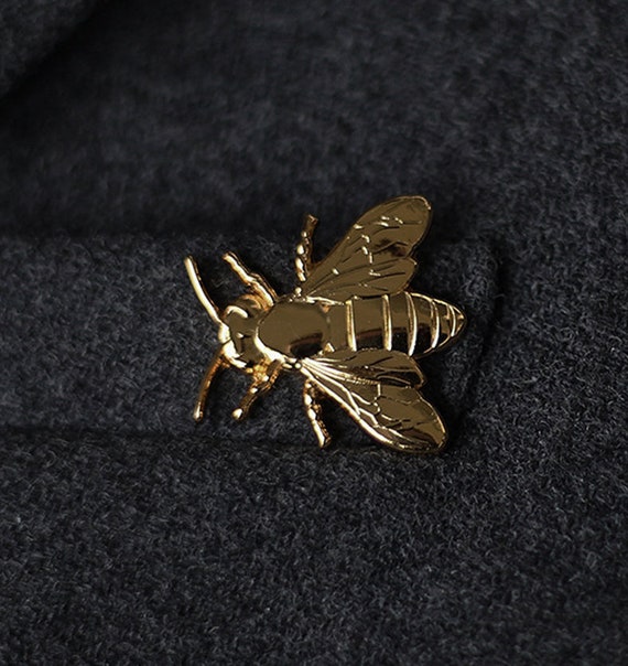 Golden Bee Pin Bee Zinc Pin Bee 3D Pin Honey Pin Honey | Etsy