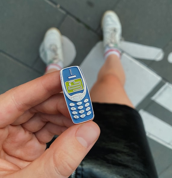 Snake Game Nokia 3310 Enamel Pin Brick Phone Enamel Pin 