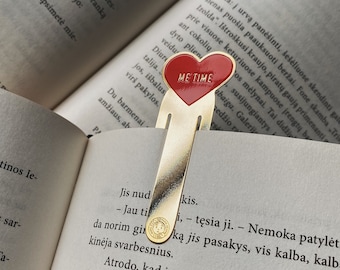 Bookmark - Me Time Enamel Bookmark - Book Lover Gift - Cute Bookmark - Book Accessory - Gift Idea