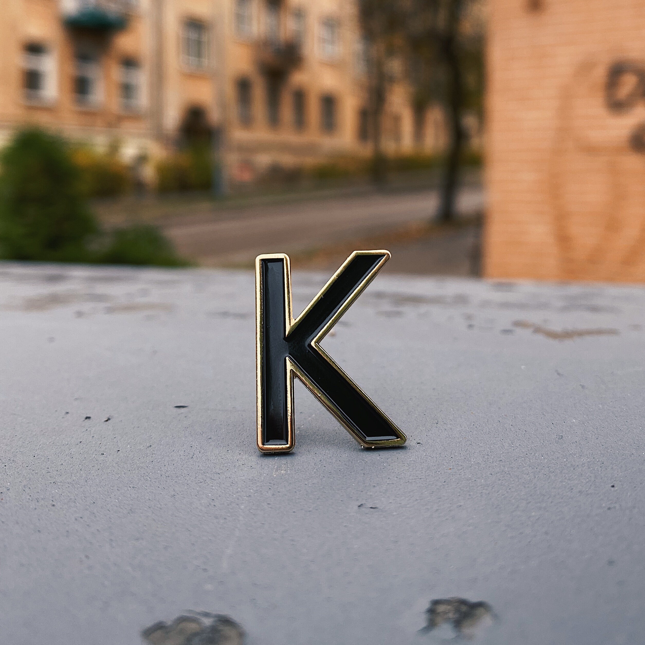 Enamel Letter K Pin Alphabet Pins Lapel Pins AZ Letter Etsy