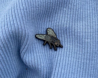 Fly Enamel Pin - Funny Lapel Pin - Cute Small Gift - Weird Pin Badge