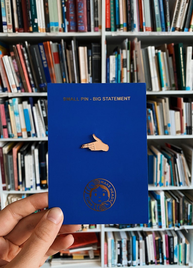 Finger Gun Enamel Pin Finger Pistol Lapel Pin Finger Gun Etsy