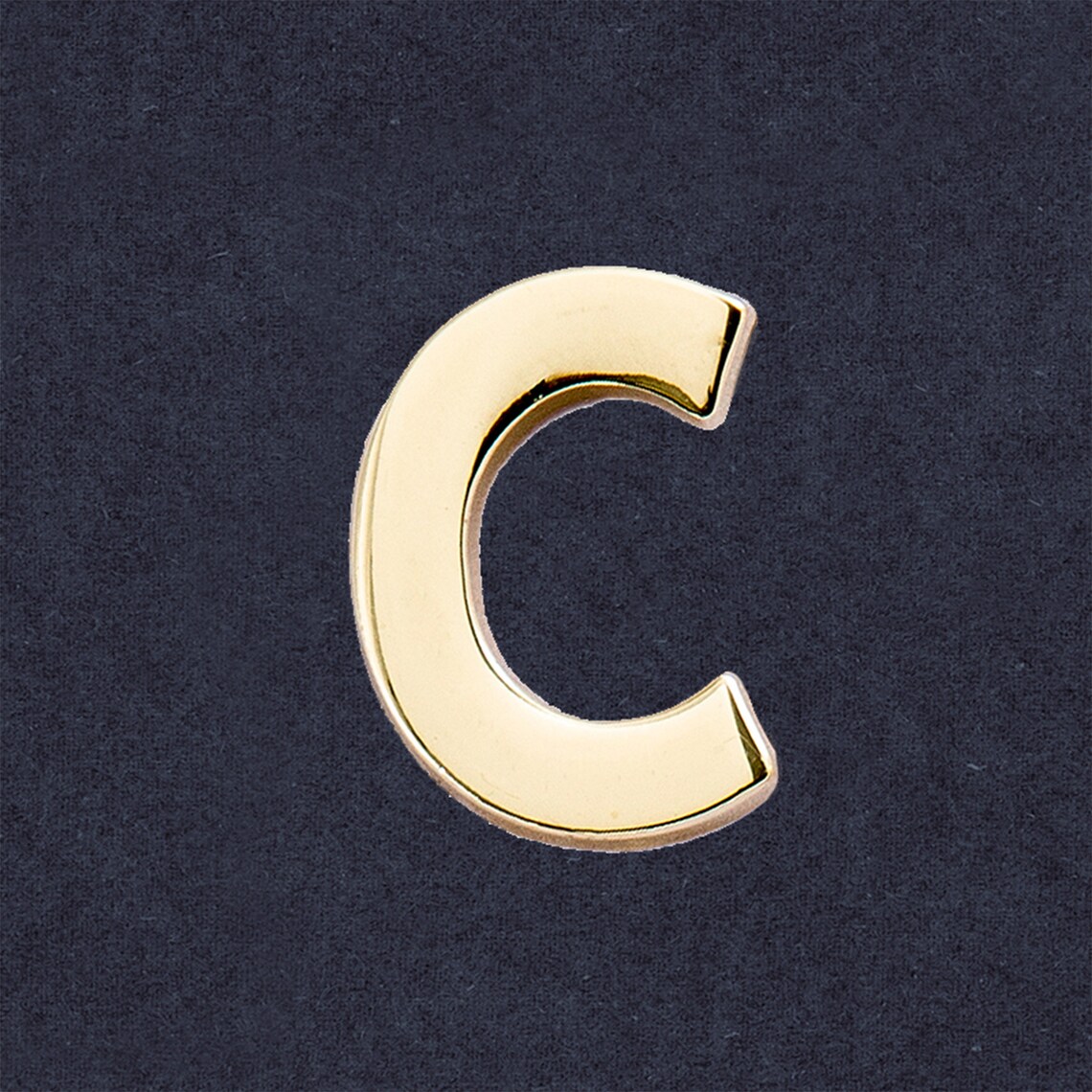 Golden Letter C Enamel Pin Alpbabet Lapel Pin Gold Letter Etsy