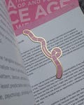 Metal Pink Worm Bookworm Bookmark -  Earthworm Book Clip - Pink Worm Book Flag - Book Lover Book Marker -Pink Book Strip - Book Lover Gift * product logo