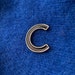 Letter O Enamel Pin Letter O Lapel Pin Initial Letter Patch Alphabet