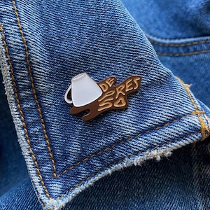 Less Depresso More Espresso - Coffee Lover Pin - Enamel Pin - Barista Lapel Pin - Coffee Gift