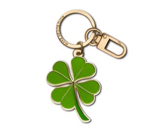 Lucky Clover Keychain/Bag Charm - Four Leaf Green Clover Keyring- Good Luck Charm - St. Patrick’s Day Green Clover - Lucky Fortune Charm