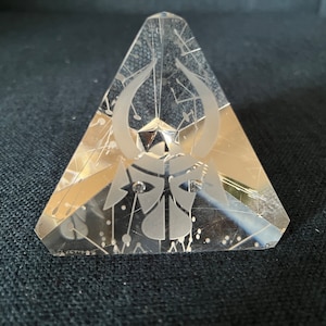 Steuben Etched Glass Zodiac Paperweight