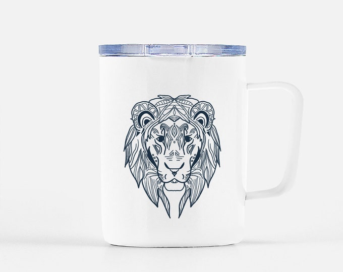 Leo Lion Travel Mug w/ Lid 10 oz.