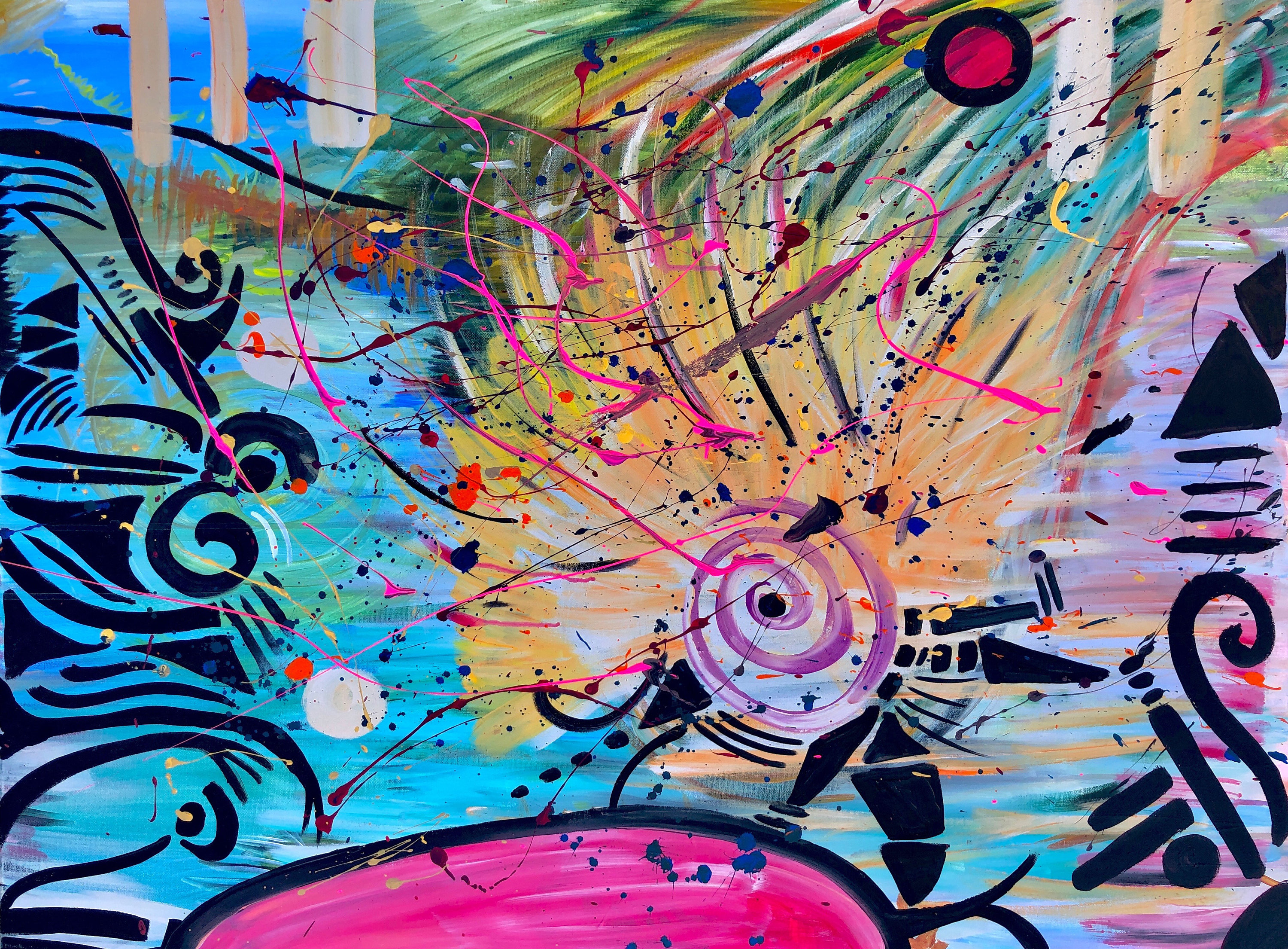 4. Abstract Art Print Layers of Thought