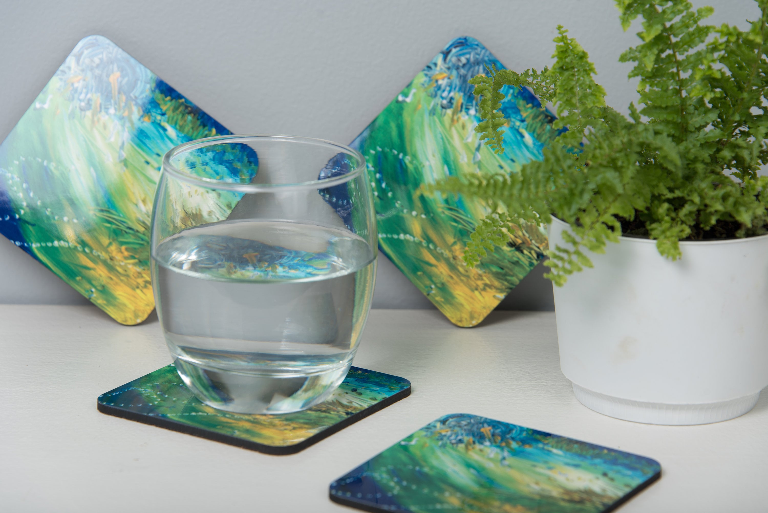 Abstract Art Coasters Set of two