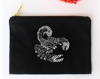 Zodiac design Cosmetic Bag- Scorpio/Taurus