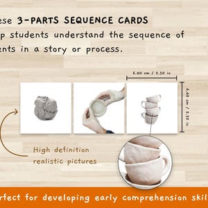 Montessori Educational Sequencing Cards Activity Sequence Flashcards ...