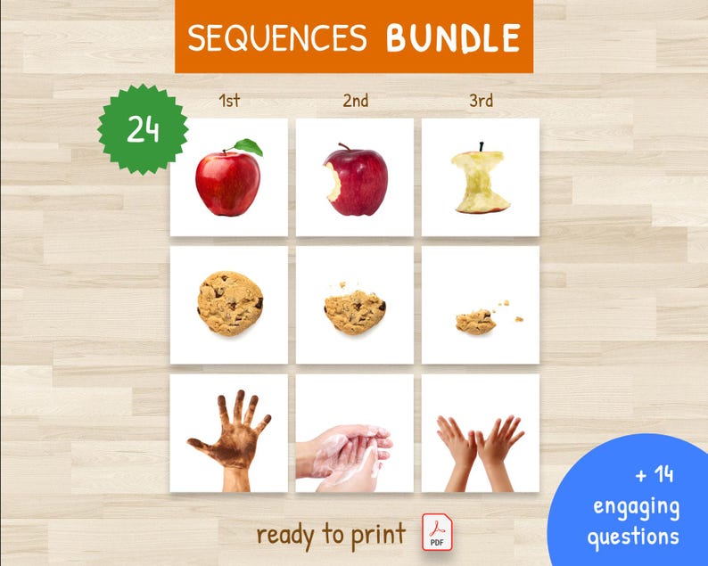 3-step Sequencing Exercise – Kids Sequencing Activities – 24 ...