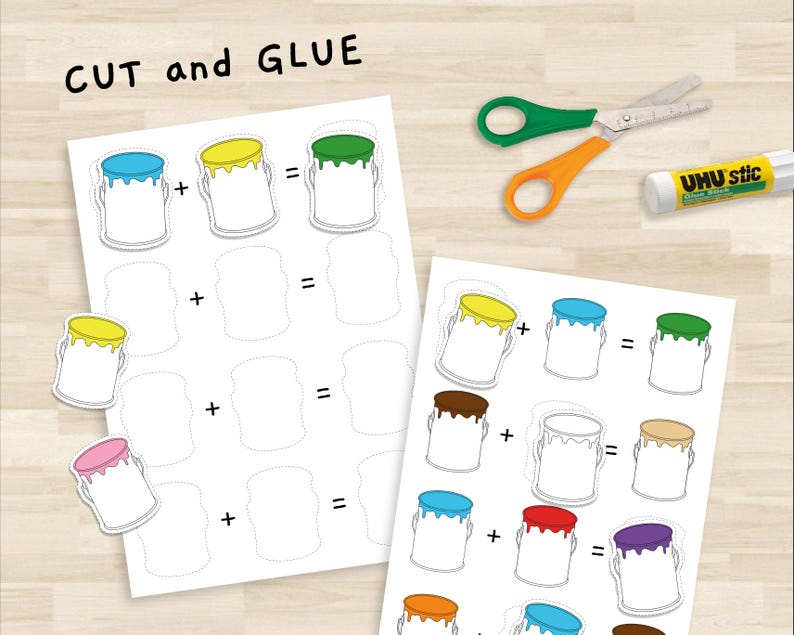 Color Sorting Paint Cand Game Montessori for Kids Activity Fun ...