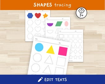 Übung zum Nachzeichnen von Formen, druckbare Arbeitsblätter für den Kindergarten und zu Hause