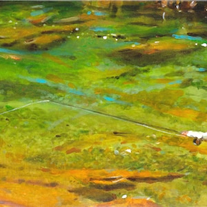 Wenatchee fly fishing. trout fly fishing creeks paintings of fly fishing