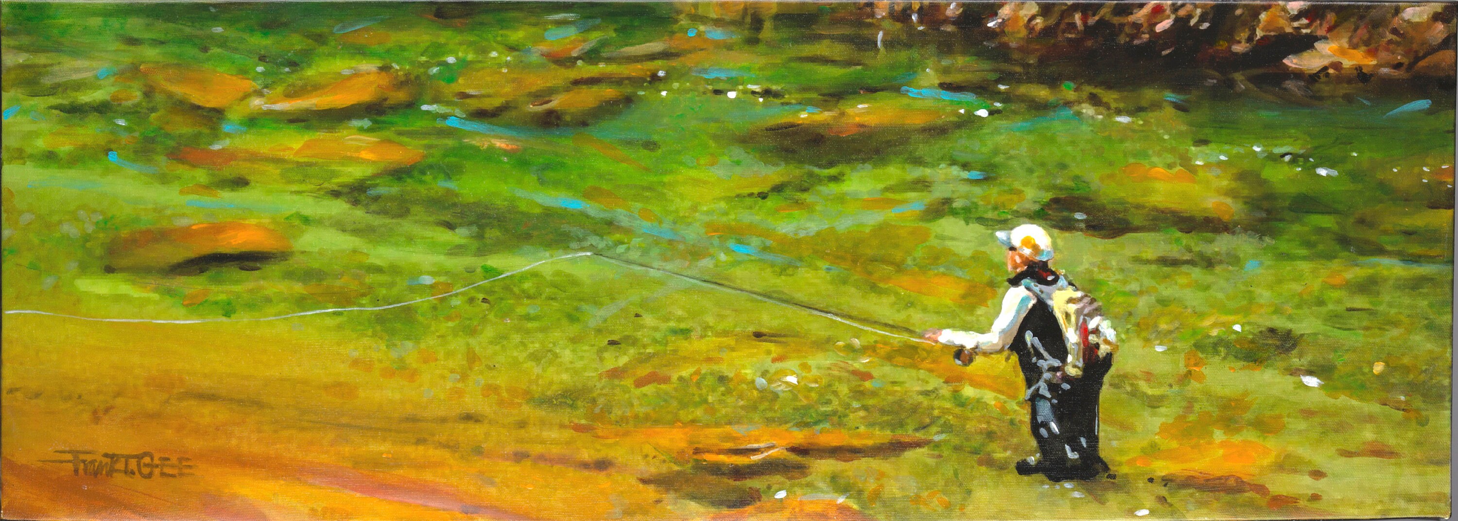 Wenatchee Fly Fishing. Trout Fly Fishing Creeks Paintings of Fly
