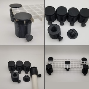 PVC Mounted Egg Crate Adapters - Low Profile - Pack of 5