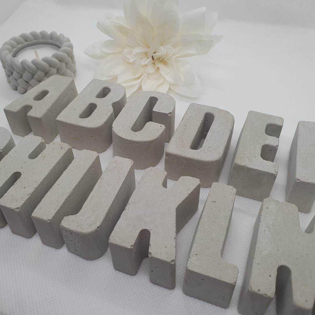 Decorative Letters, Concrete Letters, Lettering, Concrete, Letter ...