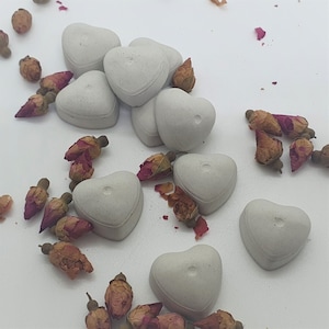 10 pequeños corazones de decoración decoración de mesa de hormigón boda compromiso corazón decoración de regalo decoración del hogar amor