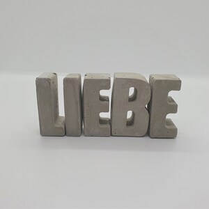 Letras De Concreto Letras De Amor Decoración Letras De Concreto Carta De Regalo De Boda