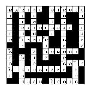 Bespoke Custom-Made Personalised Freeform Cryptic Crossword Puzzle