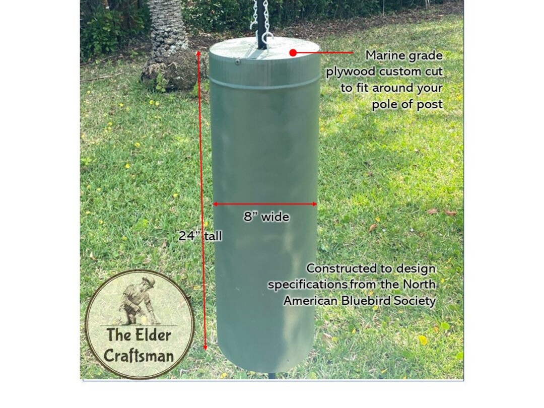 Bird House / Feeder Pole Predator Guard Baffle Protects Against