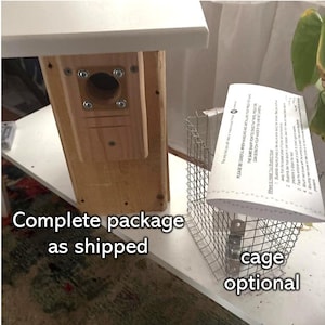 Bluebird House with Video Camera Cedar | Predator Guard | Insulated Weatherproof image 11