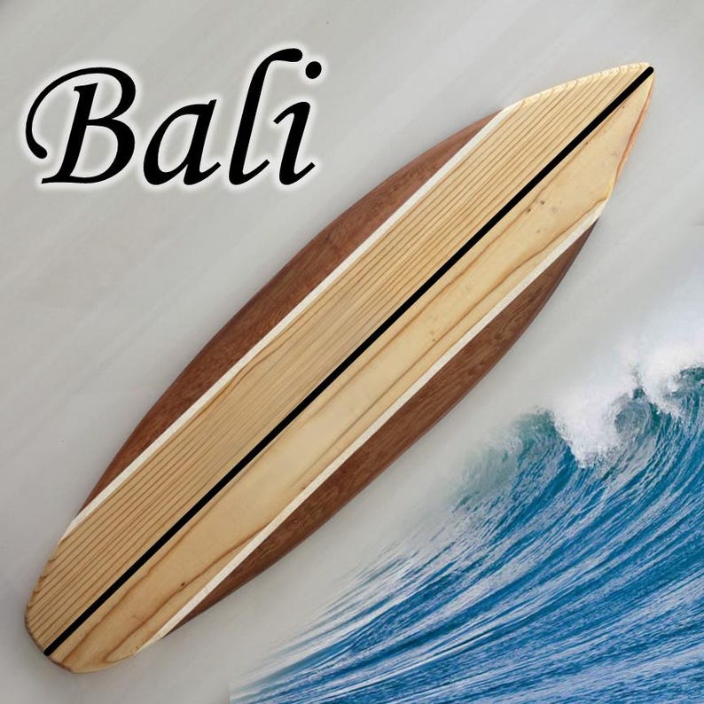 Handmade Wood Surfboard Wall Art: Cedar &amp; Pine Coastal Decor - Etsy