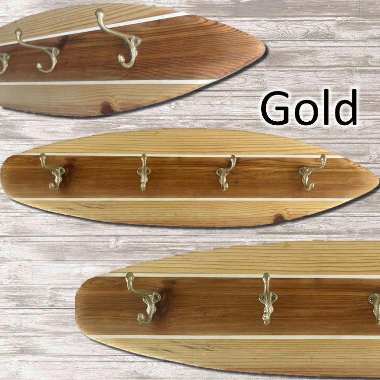 Surfboard Hook Rack: Solid Wood Coastal Beach Decor - Etsy