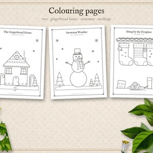 Christmas Activities for Kids Printable, Letter to Santa, Nice List Certificate, Reindeer Food Tags, Mazes, Word Search, Coloring Pages image 5