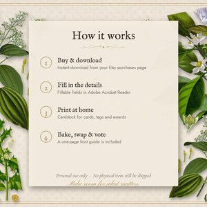 Christmas Cookie Exchange Kit Printable, Cookie Swap Party Invitation, Labels, Recipe Cards and Rules image 6