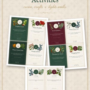 Advent Calendar Printable, 24 Family Christmas Countdown Activity Cards, Kids Holiday Traditions, Instant Download image 8