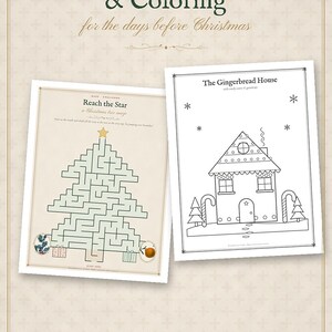 Christmas Activities for Kids Printable, Letter to Santa, Nice List Certificate, Reindeer Food Tags, Mazes, Word Search, Coloring Pages image 8