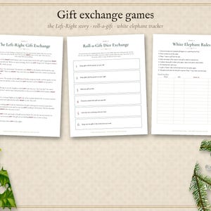 Pacchetto di giochi stampabili per feste di Natale, 24 giochi per amici, quiz a tema natalizio, bingo cinematografico, gioco di scambio regali, giochi di Capodanno immagine 4