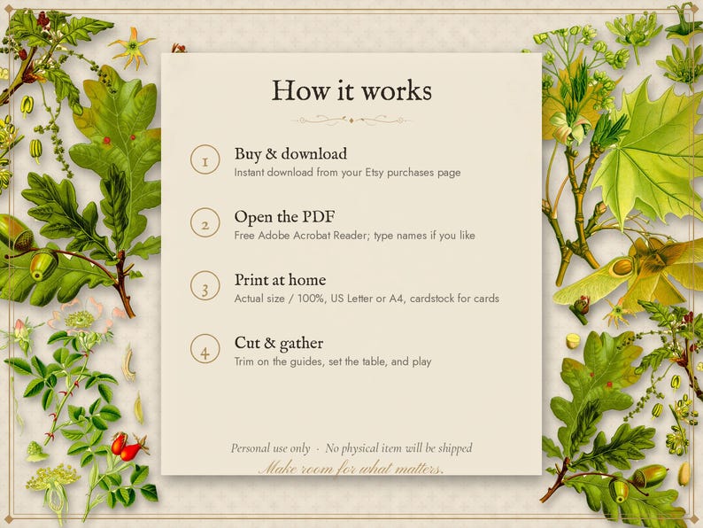 Thanksgiving Printable Table Set and Games, Place Cards, Menu and Family Activities, Instant Download image 6