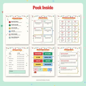 Christmas Elf Kit Printable, 24 Daily Elf Notes, Elf Arrival & Goodbye Letter, Elf Ideas, Kindness Cards, Elf Props, Instant Download image 2