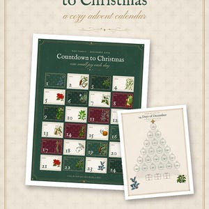 Advent Calendar Printable, 24 Family Christmas Countdown Activity Cards, Kids Holiday Traditions, Instant Download image 7