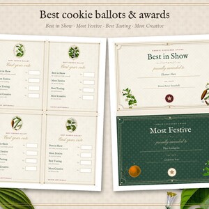 Christmas Cookie Exchange Kit Printable, Cookie Swap Party Invitation, Labels, Recipe Cards and Rules image 5