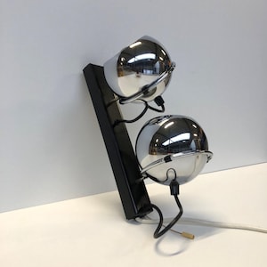 VINTAGE69 - Gepo - Dutch Design - Eyeball lamp - Chrome - 1960 - Mid Century - Space Age - Wall lamp
