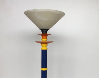 VINTAGE69 - Quality Brassware - Made in England - Memphis Milano - Metal desk lamp - Table lamp - 1980 - Desk lamp - Night lamp